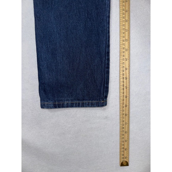 Vintage Calvin Klein High Rise Jeans Womens Sz 12 Blue Denim Cotton Straight - Picture 3 of 12